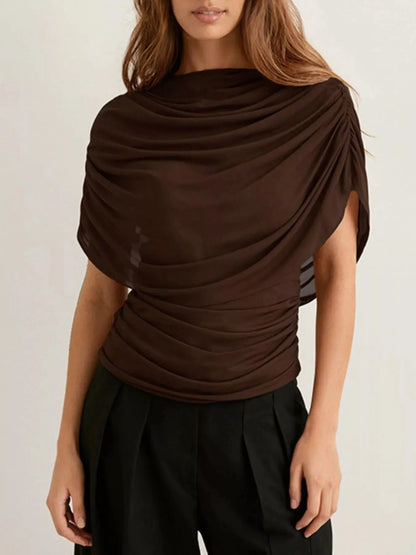 Ruched Short Sleeve Top