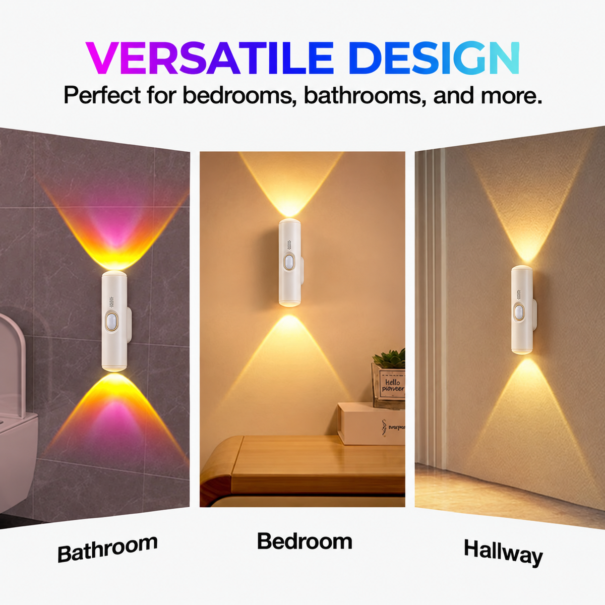 ✨ Magnetic Smart Motion Sensor with RGB Lighting – Customizable Ambience 🌈💡