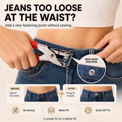 🧵 100Pcs Invisible Colored Metal Buckle & Manual Pressure Pliers | Quick Clothing Repair & DIY