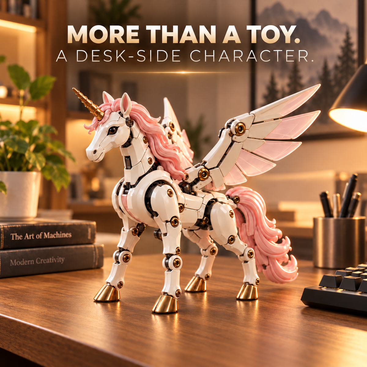 🦄 2-in-1 Transforming Mechanical Unicorn Egg – Winged Fantasy Figure!!!