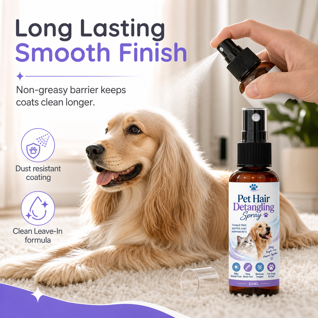 🐾 Ontklit- en verzorgingsspray voor huisdieren
