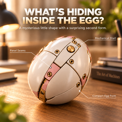 🦄 2-in-1 Transforming Mechanical Unicorn Egg – Winged Fantasy Figure!!!🔥